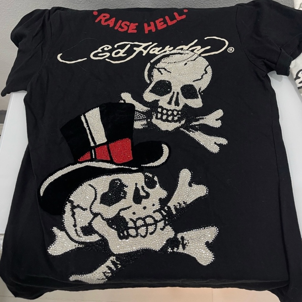 Two Ed Hardy Tees